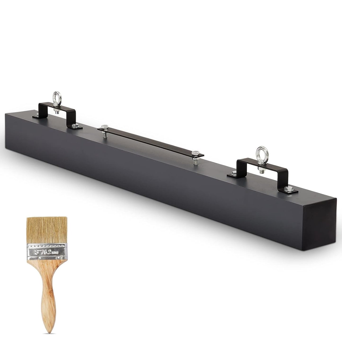 PioneerWorks 48 Inch Hanging Magnetic Sweeper, 120 LB Lifting Capacity Magnetic Nail Sweeper with Quick Release Lever, for Forklift Mounting on Construction Sites, Warehouses & Workshops
