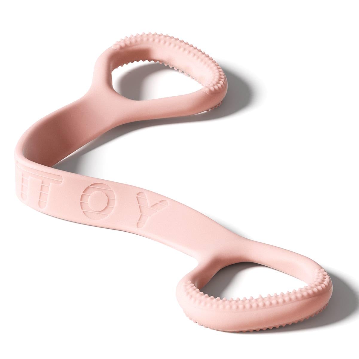 YOTTOY Figure 8 Resistance Band, Elastic Resistance Band with Comfortable Handles for Home Workout, Physical Therapy, Arm, Leg & Glute Training (Pink, 20 LB)