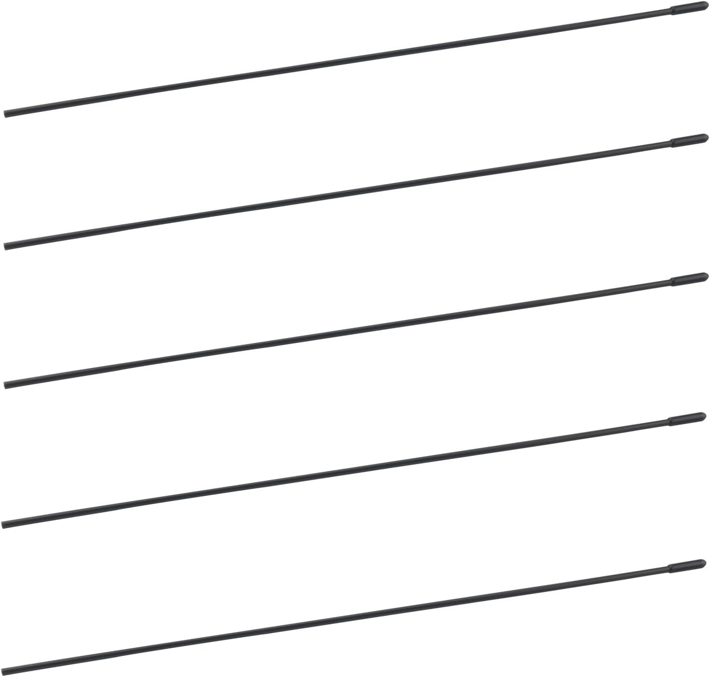 SJZBIN 5PCS 2.4G Black Plastic Protective Antenna Tubes with Cap Suitable for Remote Control Car FPV Drones Quadcopters