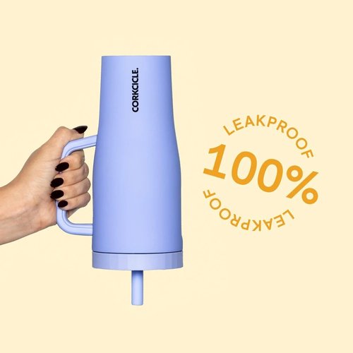 Corkcicle x Rifle Paper Co. Cruiser Insulated Tumbler with Handle & Straw - Triple-Insulated - Leakproof Travel Mug - BPA-Free - Summer Drinkware Gift - Keeps Drinks Ice Cold - 22 oz - Garden Party