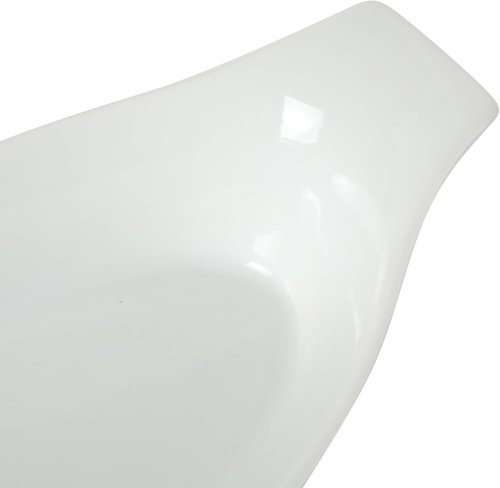 Gibson Home Gracious Dining Oval Au Gratin Baking Dishes - 4-Piece Ceramic Set | 9 oz Oven Safe, White