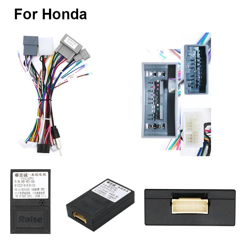 Bestycar 16pin 2012 2013 2014 2015 Car Radio Stereo Power Retrofit Wiring Harness Cable for Honda CRV Civic with Radio