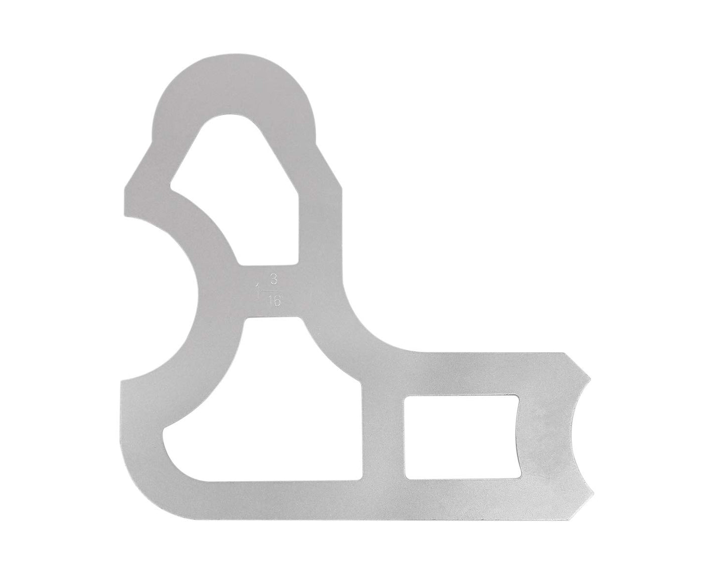 Accusize Industrial Tools 8 Pc Radius Gauge Set 1-1/16'' to 1-1/2'' Gauges without Holder, 3602-5023