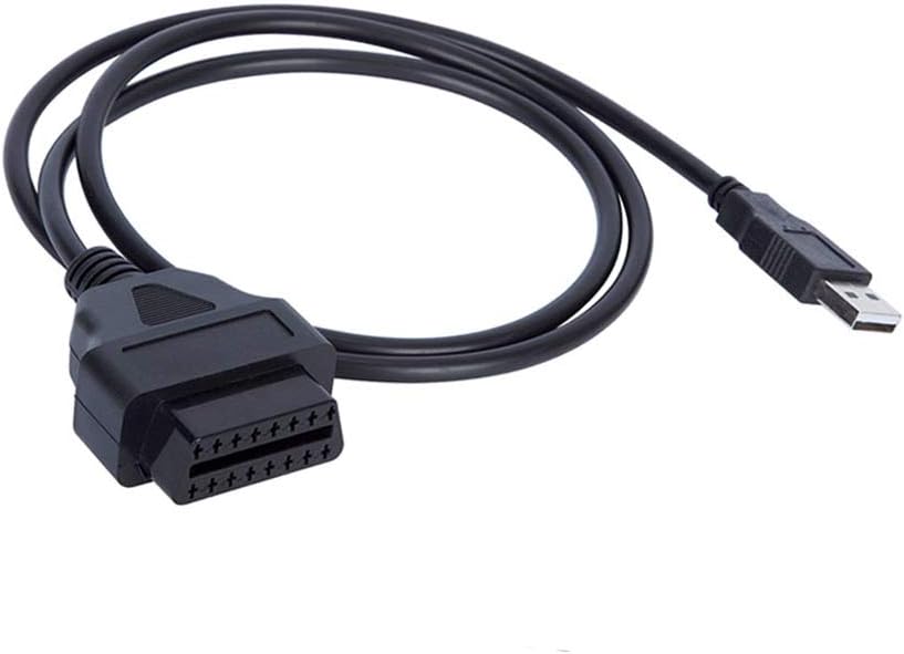 WSDMAVIS 1 16 OBD2 Pcs Pins Extension Cable to USB Female Port Charging Adapter Cables Connector for Car Extension Cord