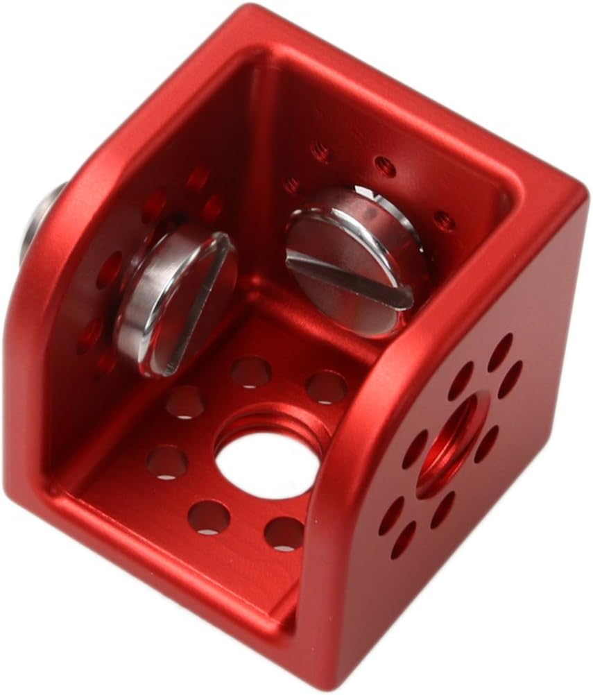 HangTon 3/8" Block Thread Bracket Lock Mounting Adapter Right Angle for ARRI Sony RED Camera Lens Motor Teradek