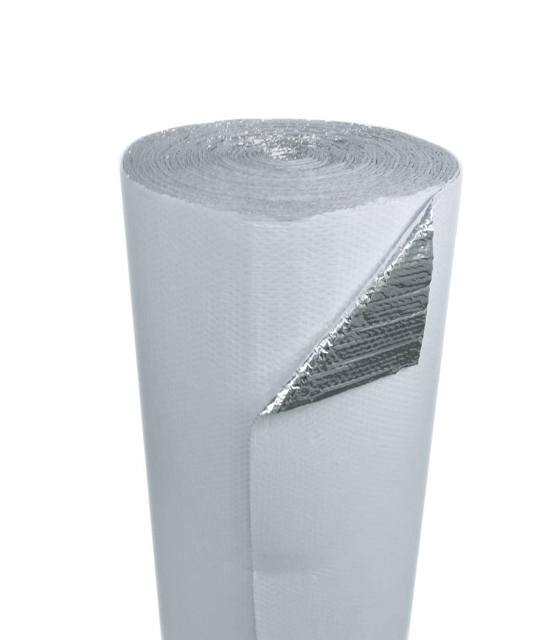 US Energy Products 48" x 100' White Double Bubble Reflective Foil Insulation Thermal Barrier R8