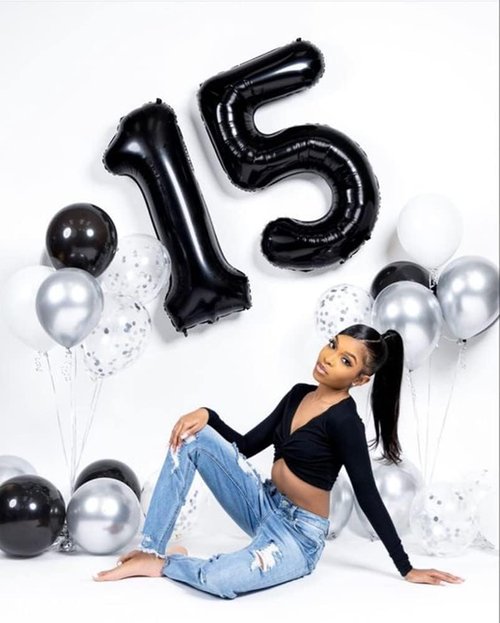 40 Inch Black Number 8 Balloon | Perfect for 8th Birthday Parties, Weddings & Graduations