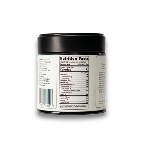 Isshiki Matcha Powder - Premium Ceremonial Grade Samidori Green Tea from Uji, Japan - 30g Tin for 20 Servings