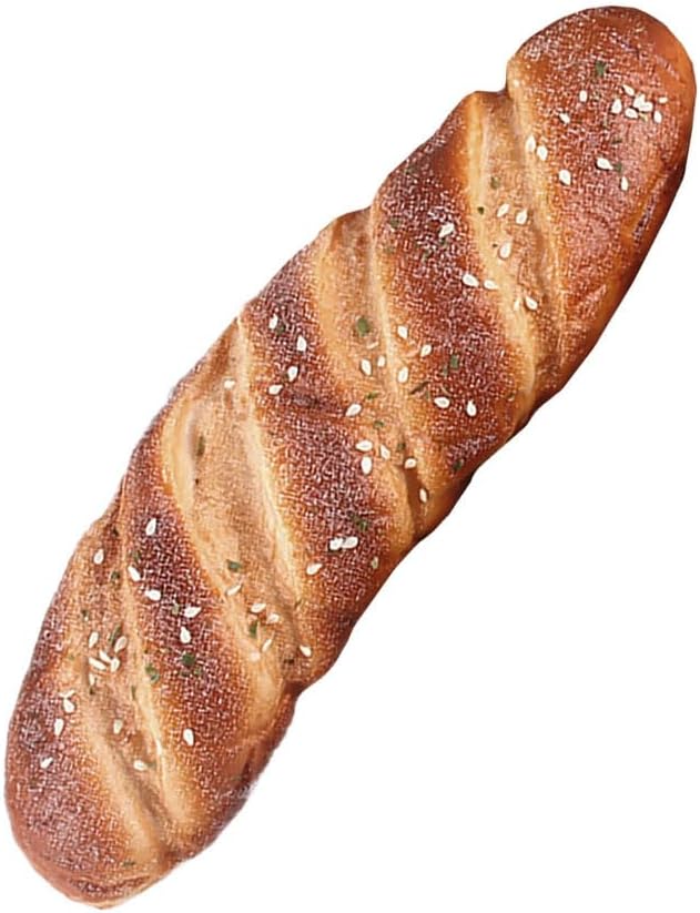 LIFKOME 9.05X2.75X1.37In Pu Artificial Bread Model Simulation Bread Photo Prop Bakery Display Kitchen Decor Lifelike
