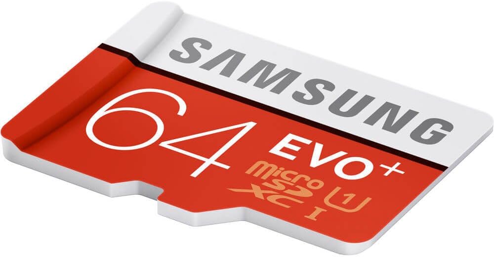 Samsung 64GB 10 80MB/S (MB-MC64DA/AM) Evo Plus Class Micro SDXC with Adapter