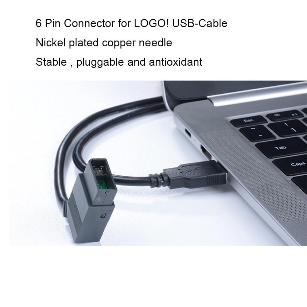 Twinkle Bay Programming 6ED1 057-1AA01-0BA0 PLC Cable Compatible LOGO USB-CABLE USB PC Cable, PC to LOGO