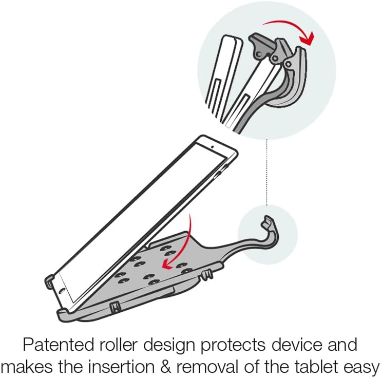 RAM MOUNTS 6 A17 (RAM-HOL-AP36U) EZ-Rollr Mount Cradle for iPad mini & Pro Fits B & C Size Ball Bases