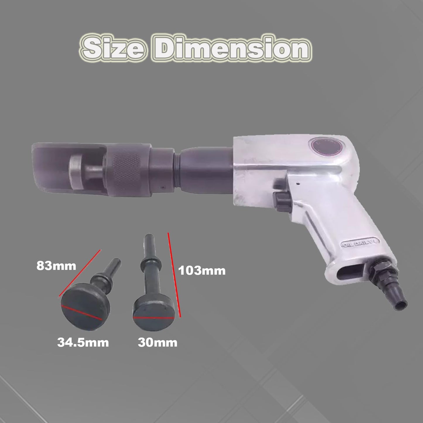 Phyxlyn Pneumatic Pittsburgh Lock Hammer Air Closing Hammer Ducting Duct Seam Closer Sheetmetal Fabrication Tool