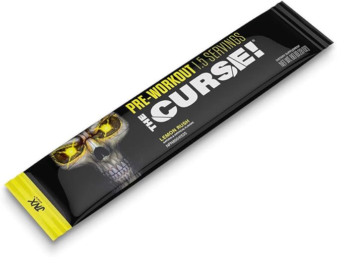 JNX SPORTS The Curse! Pre Workout Powder for Men & Women, Caffeine, Beta-Alanine, Creatine, L-Citrulline, Sample Variety Pack, 5X 8g Samples ??Boost Energy, Strength & Focus