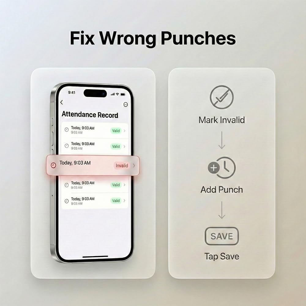 Tymelix Time Clock System: App Control & 5s Fast Connection, Customizable Rules & 4 Payroll Reports, 10 IC Cards, No Monthly Fee Biometric Fingerprint Time Clocks for Employees Small Business