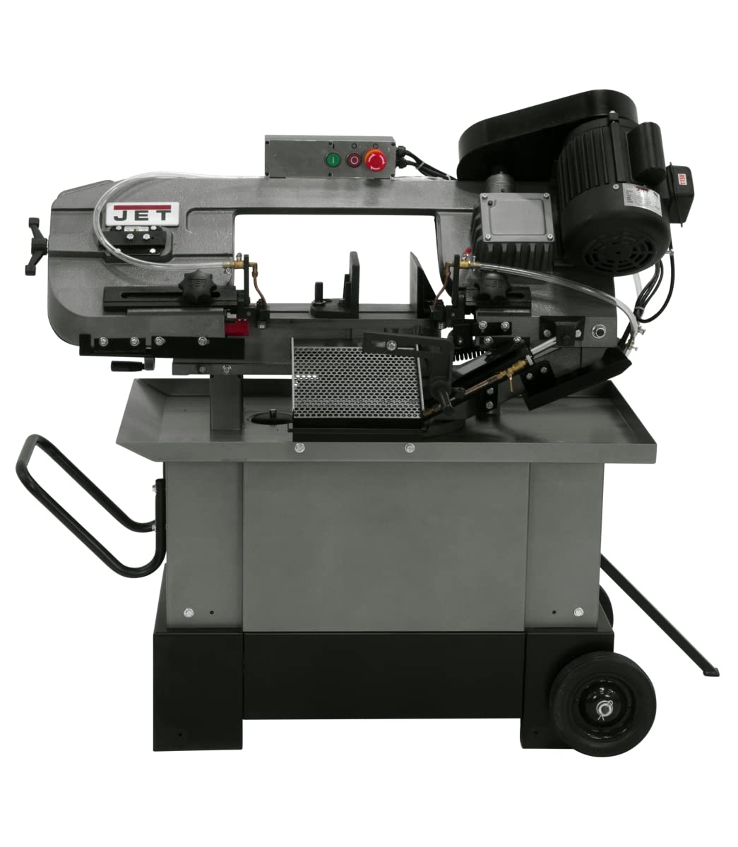 JET 7" x 10-1/2" Metal Cutting Mitering Horizontal/Vertical Band Saw, 1 HP, 115/230V 1Ph (HVBS-710S)