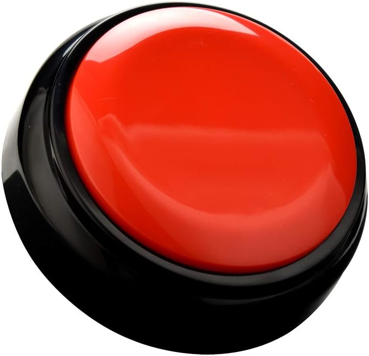 MOYEIKH Communication 30 Recordable Button Voice Recording Button Dog Buttons for Game Buzzer Seconds Recordable Answer