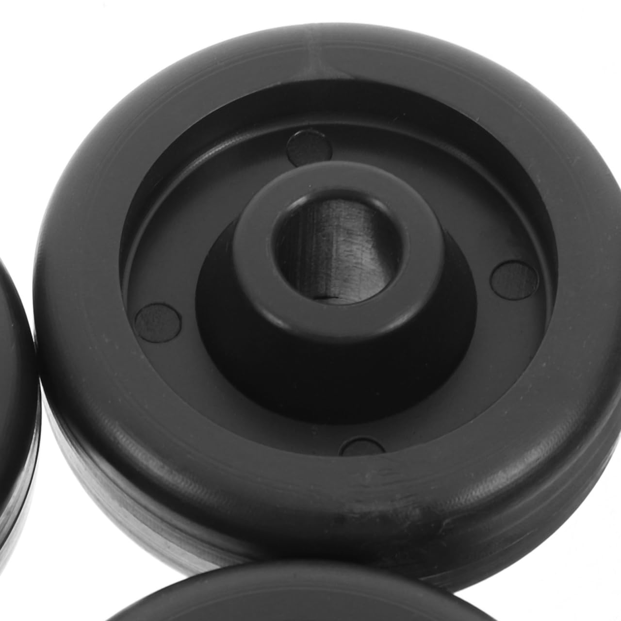 BCOATH Replacement Roller Wheels for Fitness Equipment 4-Pack Wear-Resistant Exercise Roller Wheels Compatible with Treadmills and Stationary Bikes Easy Mobility Fitness Spare Parts 2.08In