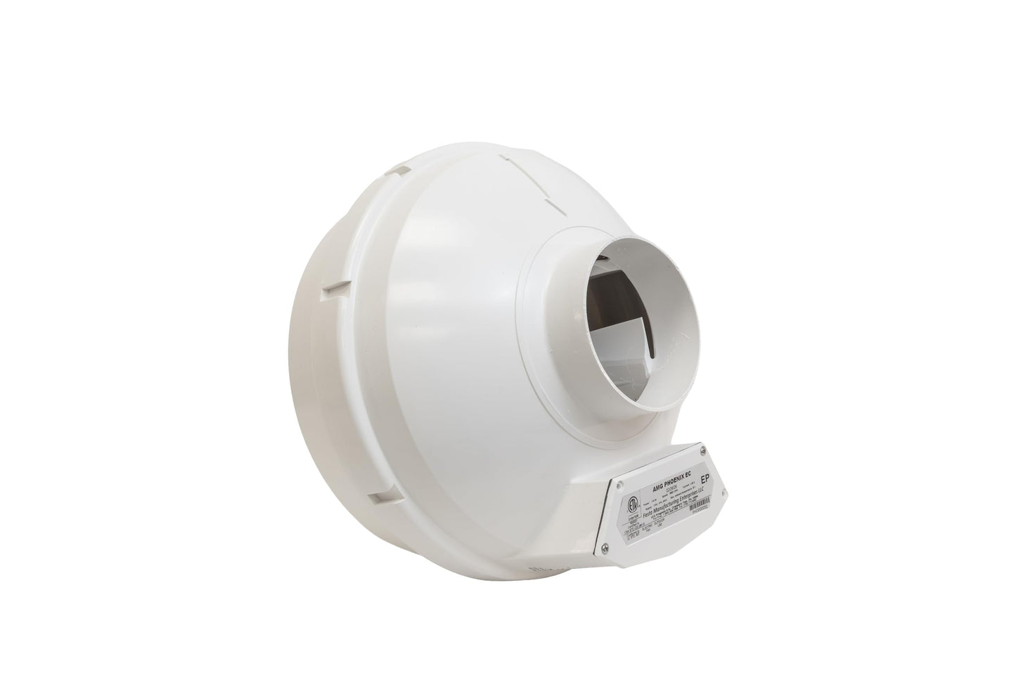 Festa AMG Phoenix EC Radon Fan - Quiet and Energy Efficient Radon Mitigation Inline Fans - Electronically Commutated Motor- High Performance Inline 4" Duct Fan