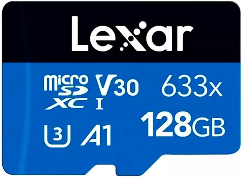 Lexar LSDMI128BBNL633A 633x (128 High-Performance Blue Series microSDHC/microSDXC UHS-I Card GB)