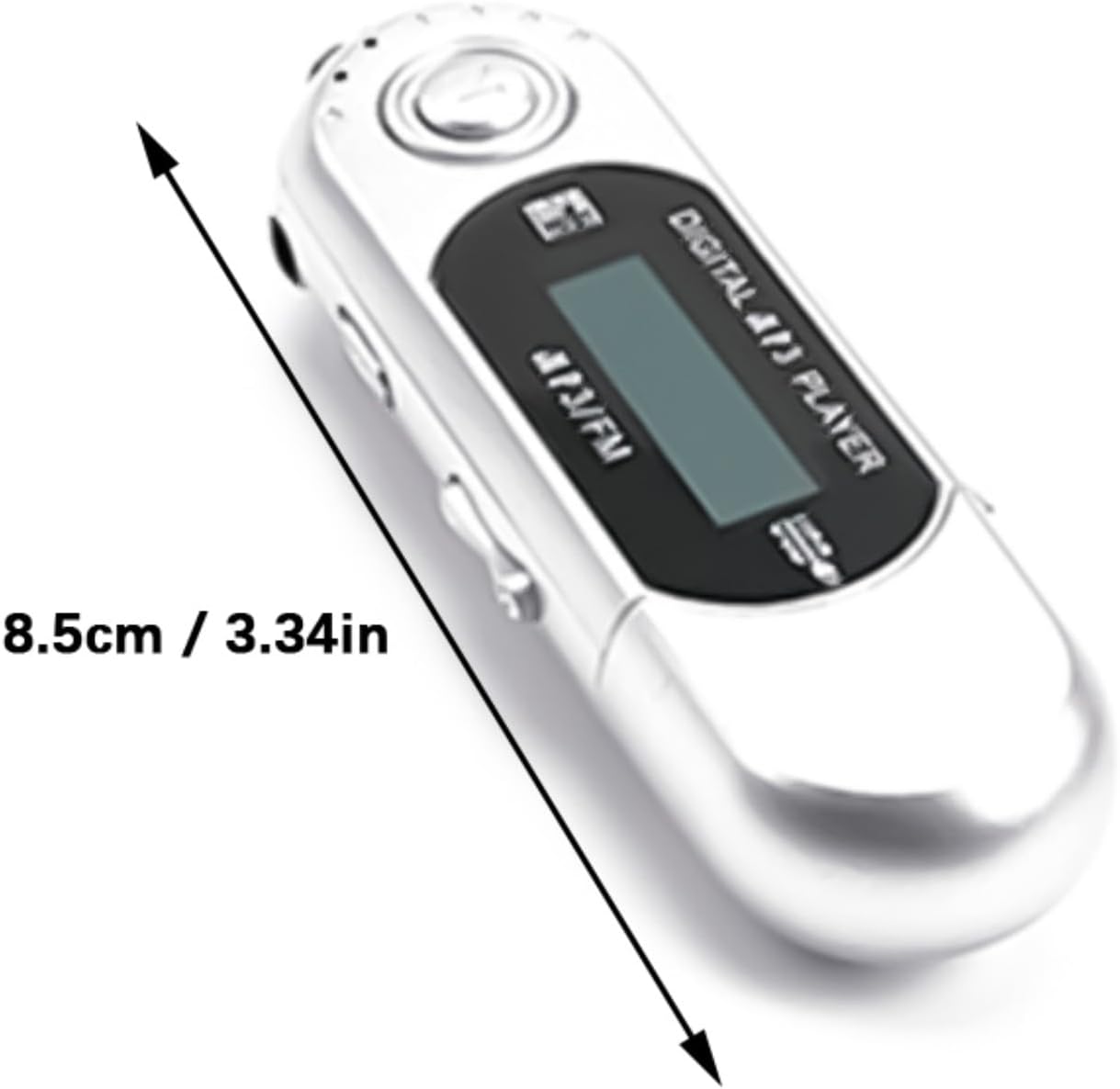 Shurhome MP3 Slimly Compactly Player USB Charging or Battery Power Supply Music Player Supports Multiple Music Format