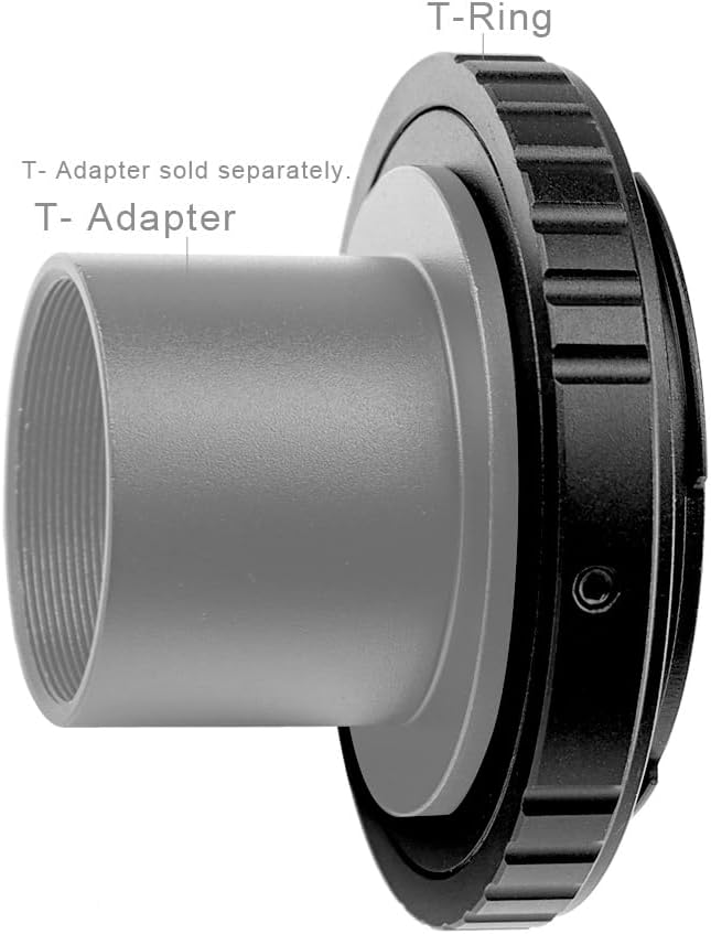 starboosa M42 T-Ring Adapter for Canon DSLR Cameras Durable Aluminum Build Ideal for Capturing Stars and Scenic