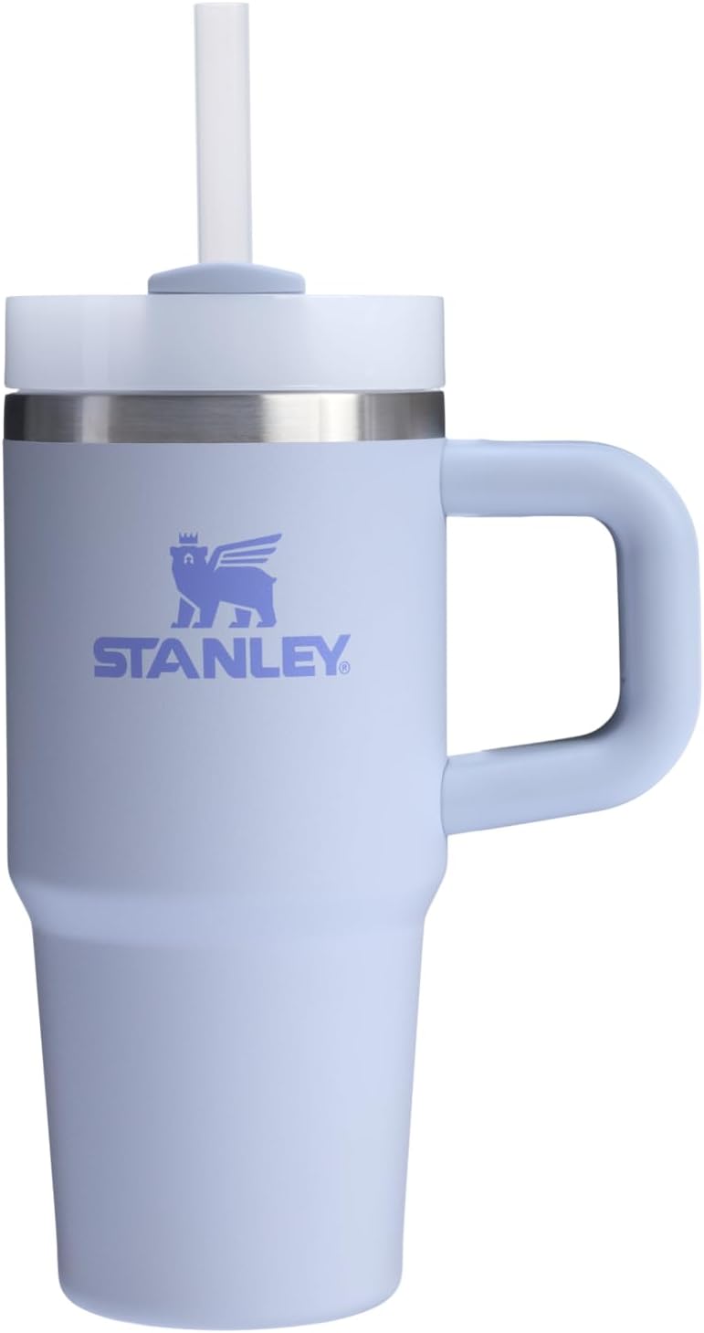 STANLEY Quencher H2.0 Tumbler - 14 oz Insulated Stainless Steel Cup with Handle & Straw | BPA-Free | Dew Drop