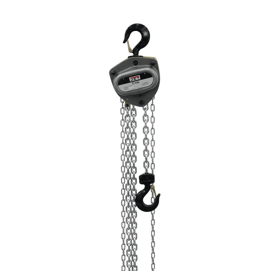 JET 2-Ton Hand Chain Hoist, 15' Lift, Overload Protection (L-100-200WO-15)