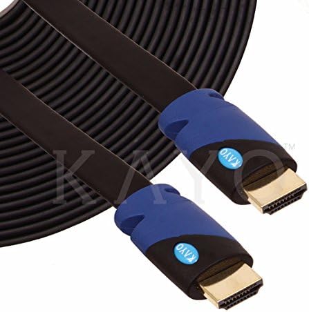 KAYO 50 (15m) CL3 4K,Ultra HD,3D,2160p,1080p,Ethernet 2.0b 2.2 Flat HDMI Cable- FT,High Speed HDMI Cable Flat Wire