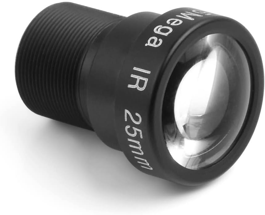 waveshare M12 5MP, 25mm M12 Long Focal Length Lens, Focal Length, Large Aperture, Compatible with Raspberry Pi Camera