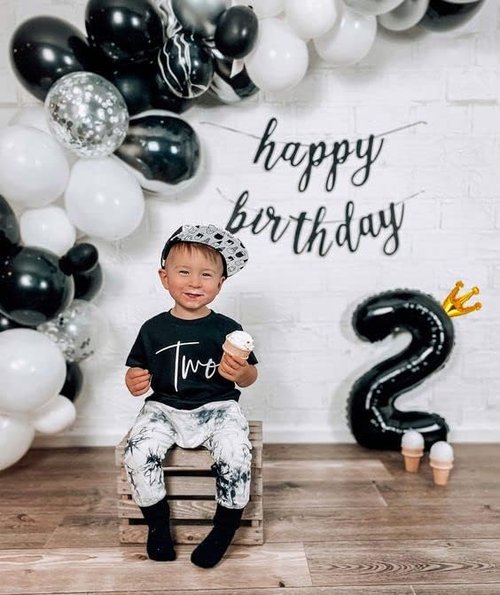 Black Giant Number 1 Balloon by [Brand Name] - 40 Inch First Birthday Decoration for Boys & Girls