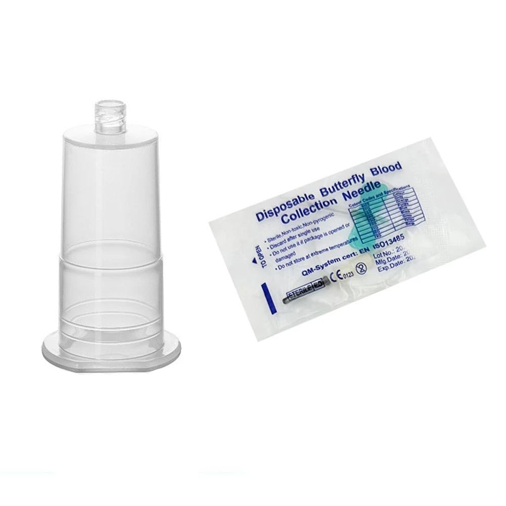 Veterinary Blood Collection Needle 21g Winged Luer Sets 50pcs