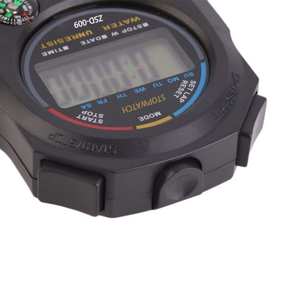 12 Pack Multi-Function Electronic Digital Sport Stopwatch Timer, Large Display with Date Time and Alarm Function,Suitable for Sports Coaches Fitness Coaches and Referees