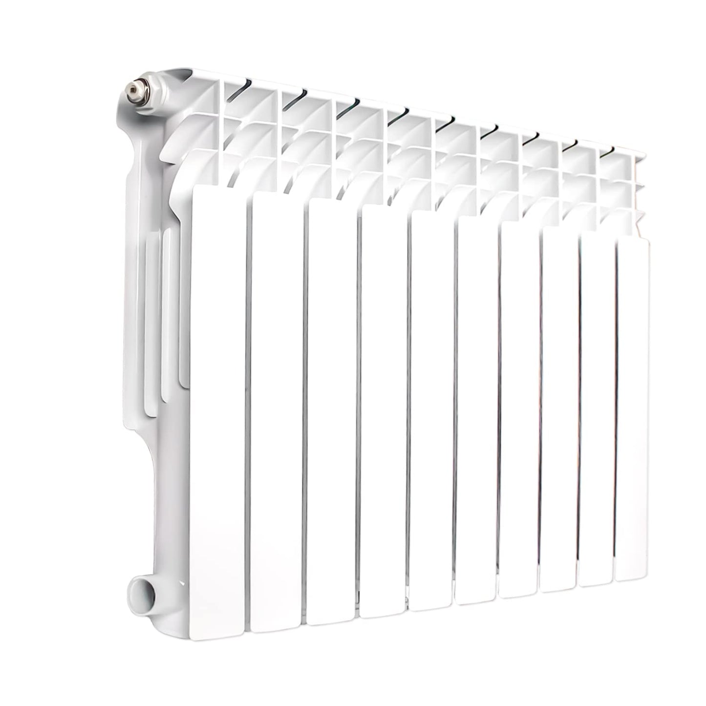 AB Wall-mounted Radiator Heater with 10 Panels, Light Weight Aluminum Hot Water Radiator for Kitchen, Bedroom and Greenhouse