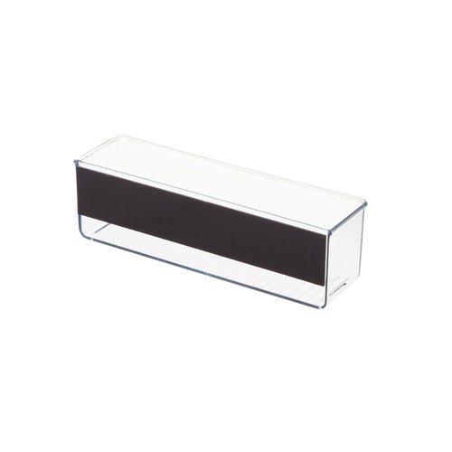 iDesign Magnetic Medium Clear Plastic Organizer Bins for Laundry Room Storage