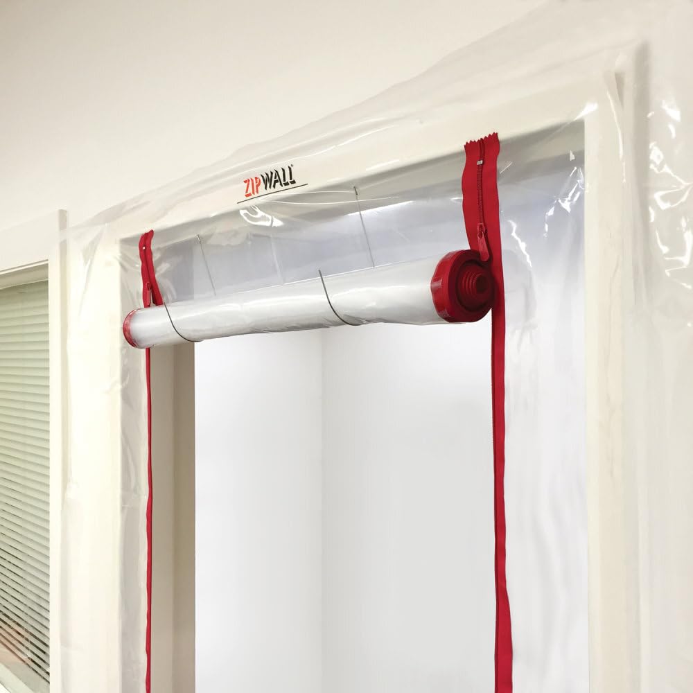 ZIPWALL ZDS - PK6 ZipDoor Dust Containment Standard Door Kit, 6 Pack, Black, 6 Count