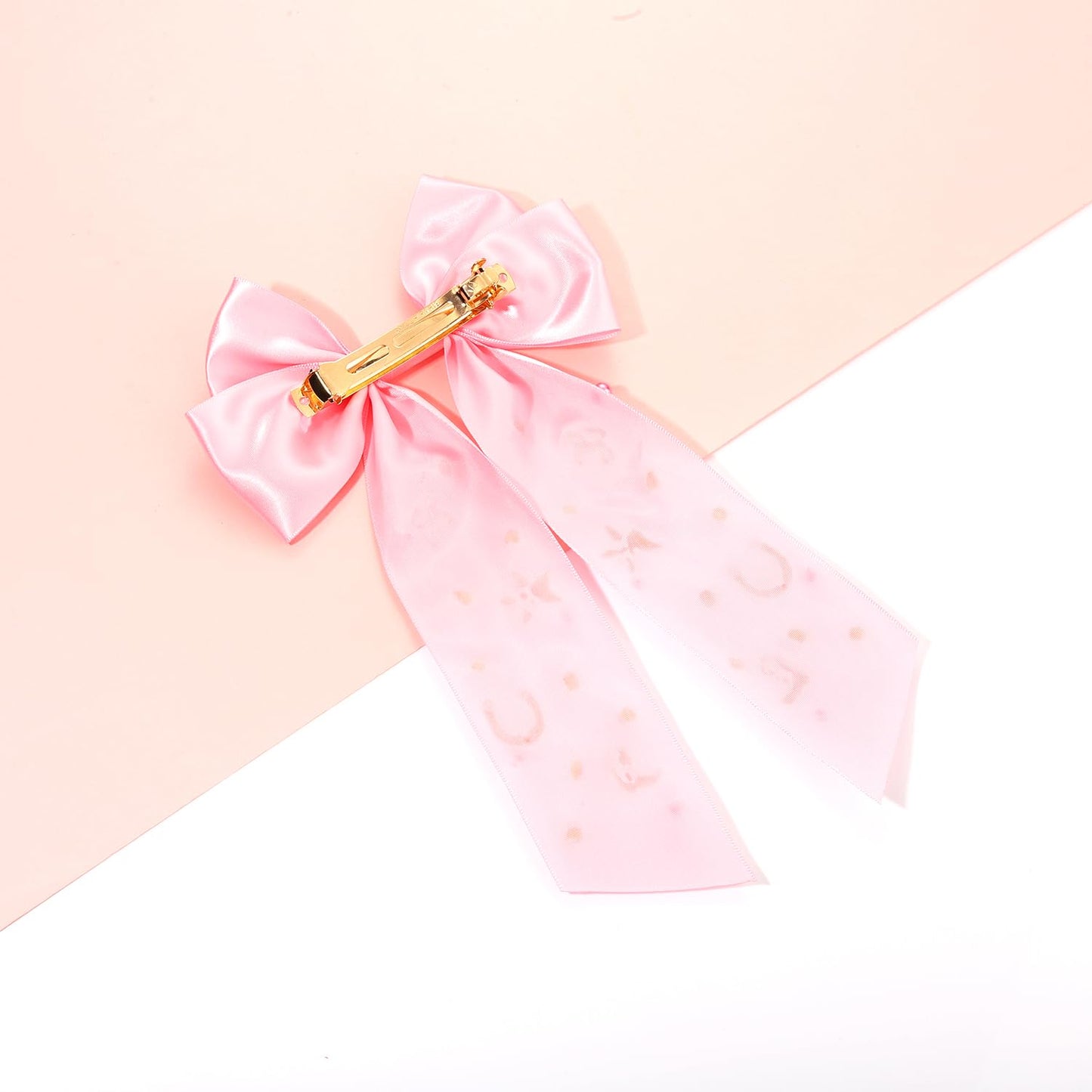 Skiennix Western Hair Bows - Jeweled Cowgirl Clips for Women | Big Pink Hair Accessories