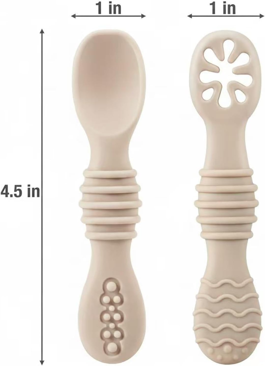 PandaEar 13 Pack Silicone Baby Feeding Spoon