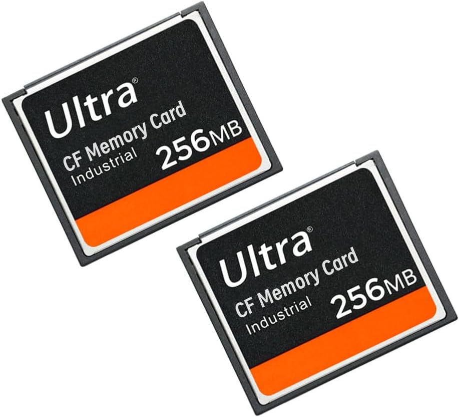 LILIWELL 256MB 256MB (2PACK) CF Card Ultra Memory Card Industrial for DSLR Camera Card Designed for Photographers