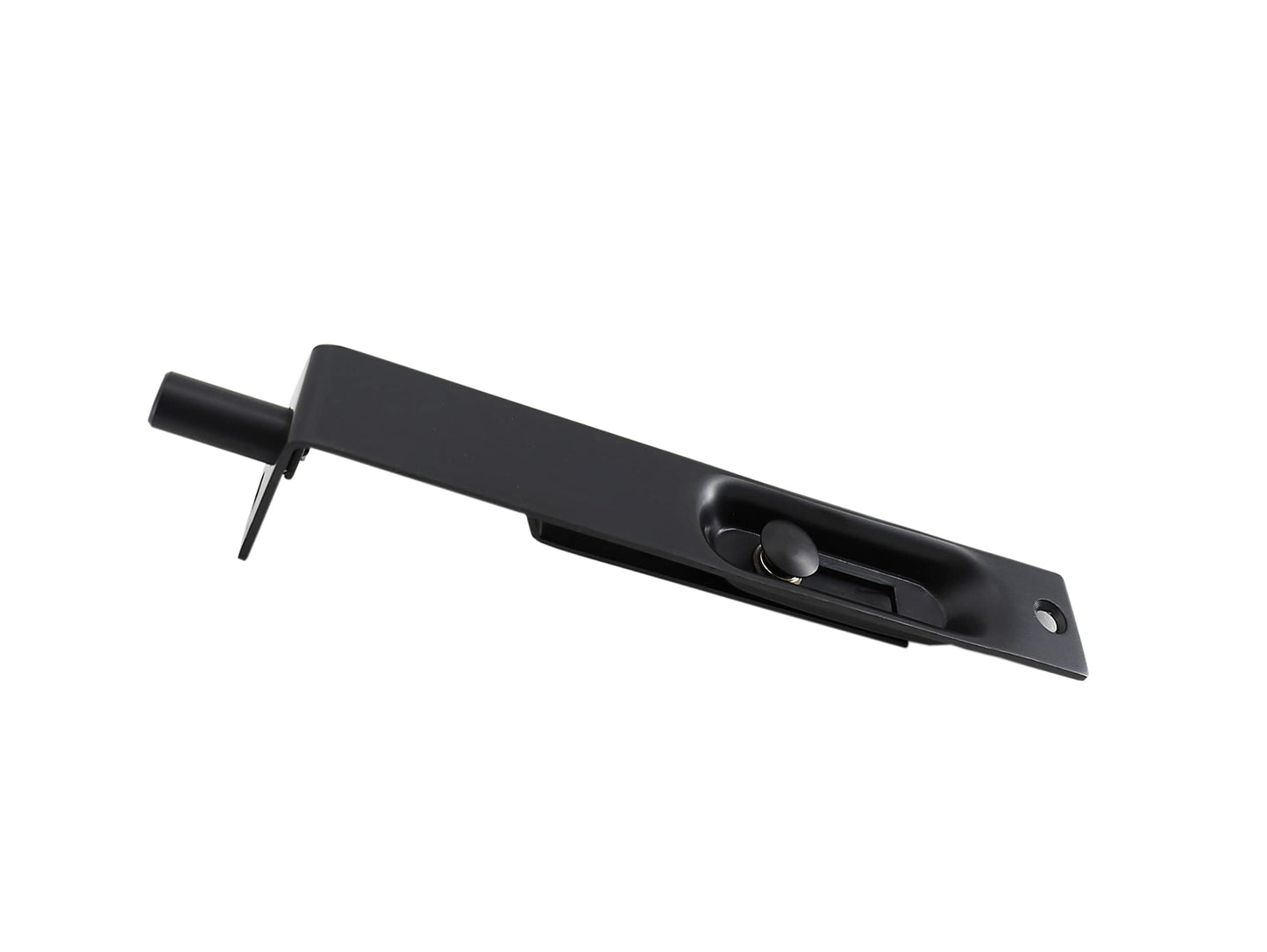 TOGU 6" Solid Stainless Steel Lever Action Flush Bolt,Concealed Security Door Lock for Composite Doors,French Doors,Wood Doors,Double Doors,Dummy Doors,Matte Black