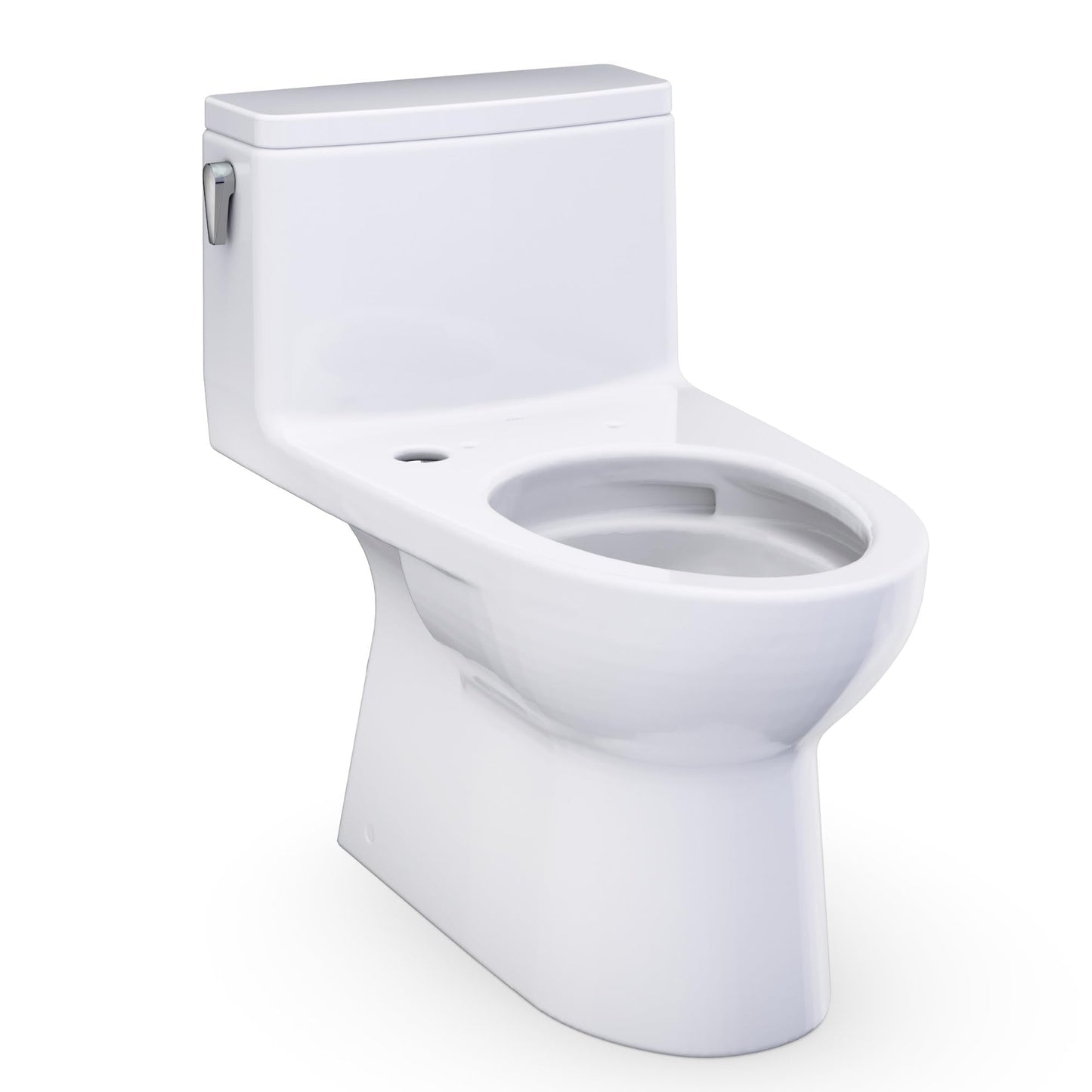 TOTO® Redington™ One-Piece Elongated 1.28 GPF WASHLET®+ and Auto Flush Ready Universal Height Toilet with CEFIONTECT®, Cotton White - CST672CEFGAT40#01