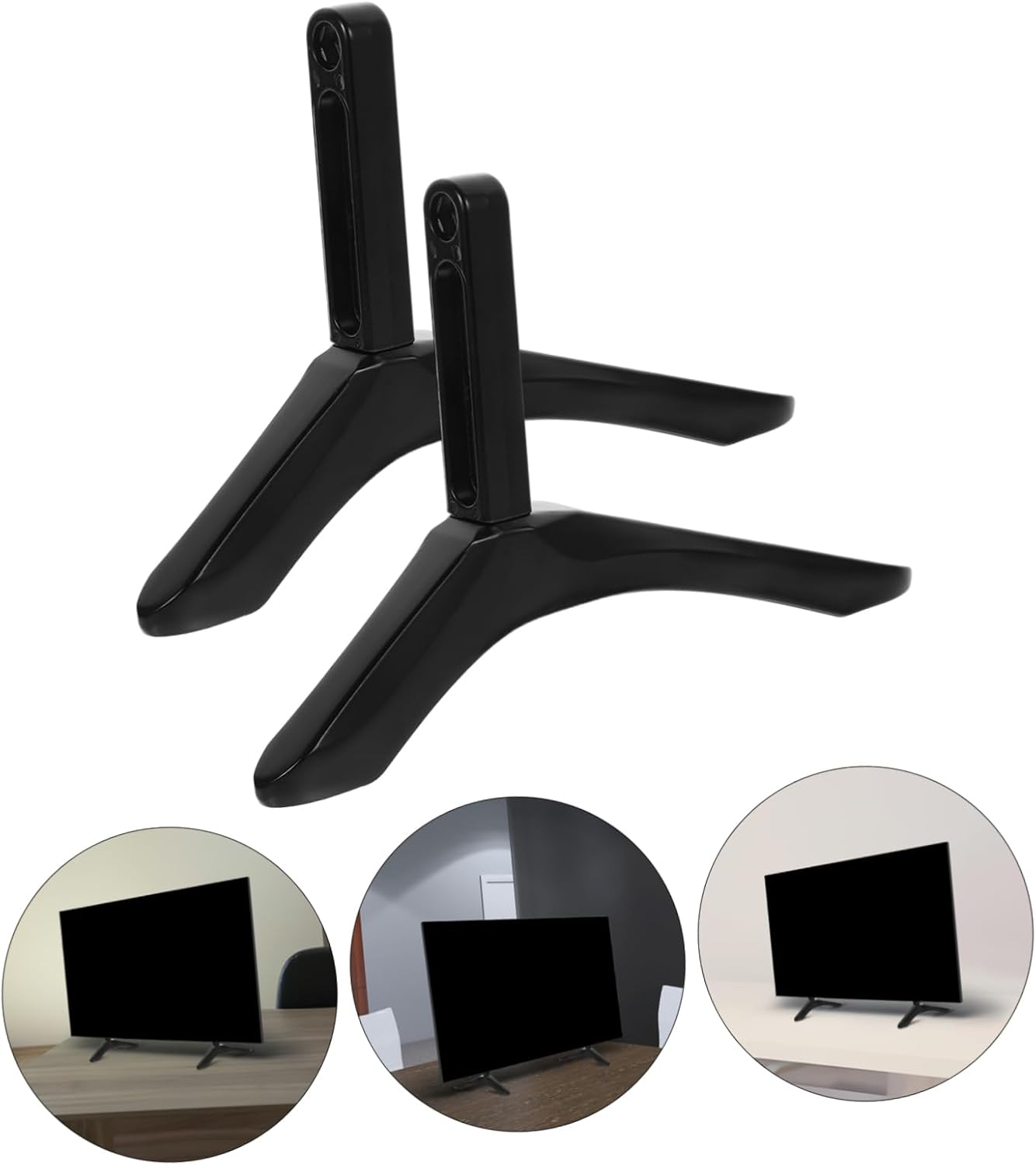 COOLHIYA 1set Tabletop Tv Stand for Installation Heavy-Duty Tv Base Support Stable Design for Secure Viewing Easy