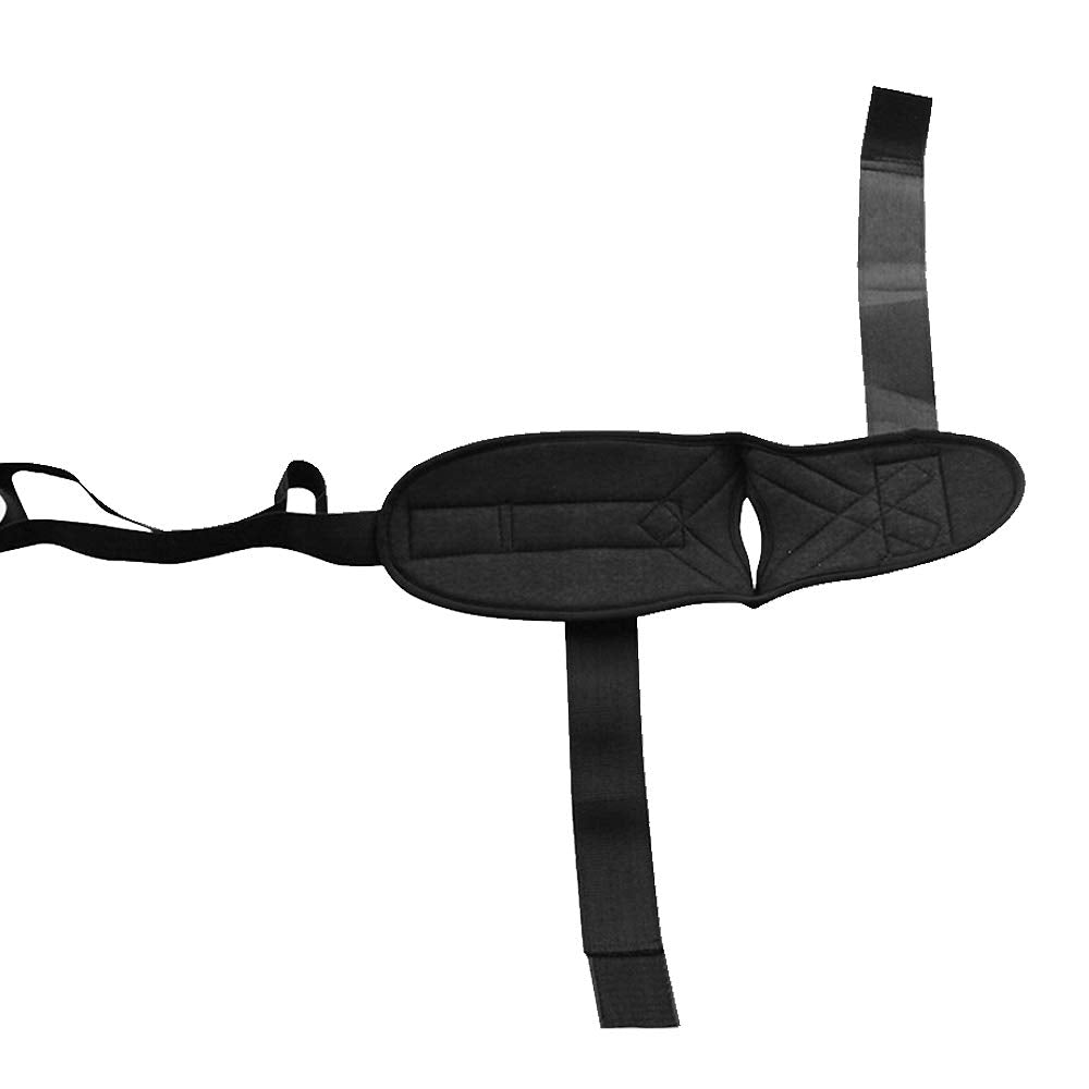 Kangwell Foot Stretcher, Foot and Calf Stretcher-Stretching Strap For Plantar Fasciitis for Heel Spurs, Achilles Tendonitis & Hamstring, Yoga Foot & Leg Stretch Strap (Black)