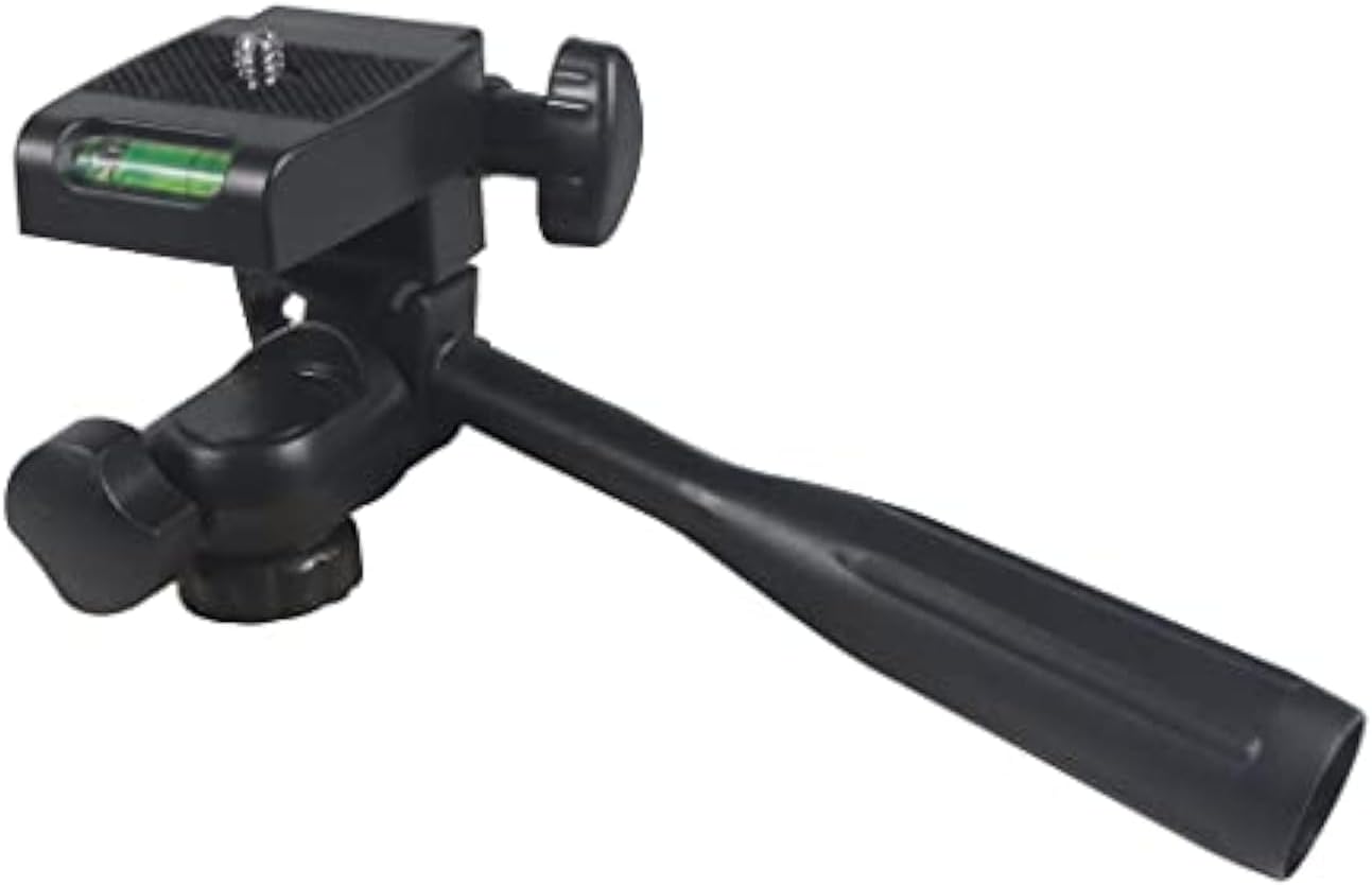 FEICHAO 1/4 (1/4" Three-Way Head Handle Screw Level Rotating Bracket for Tripod SLR Photography Accessories Thread)