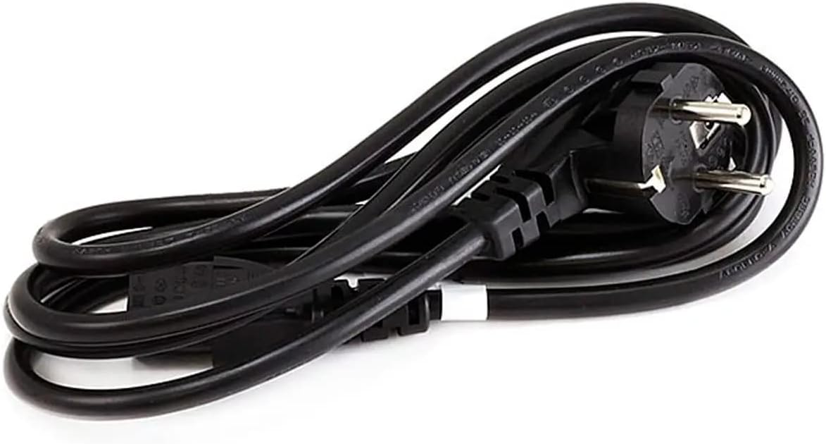 BRENDAZ 3 7/7 IEC320 C13) 6-Feet (EU) European Power Cord Prong (CEE to Compatible with Most PCs, Monitors, scanners