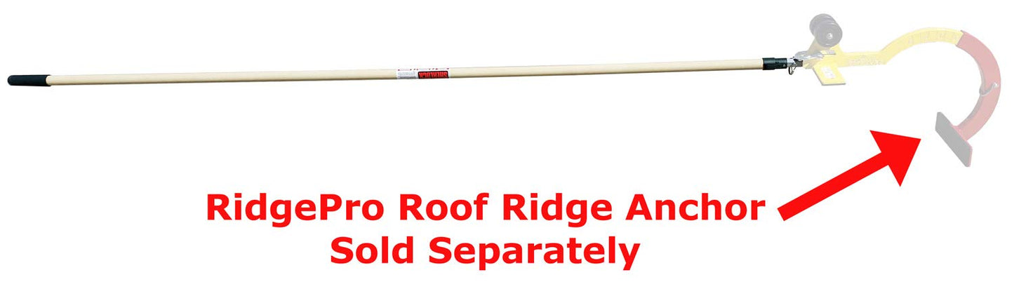 Pole for The RidgePro Roof Anchor Expands 8’ to 16’ (No Threaded Tip)