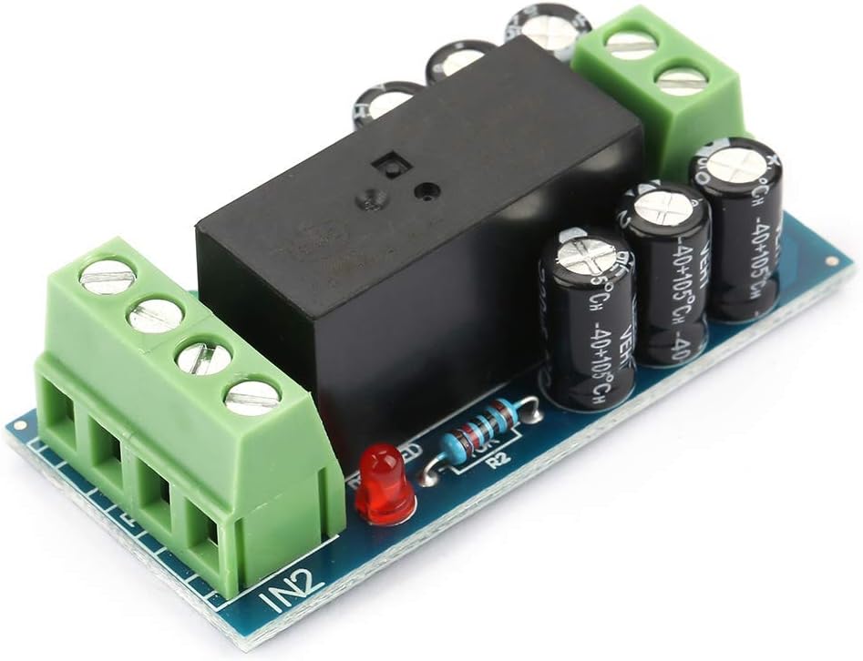 Walfront 12V 12A Power Controller Module Battery Emergency Switch, DC Automatic Power Controller Adapter Storage
