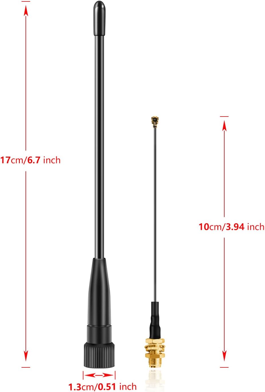 slinkdsco 915MHz 10dBi 17cm (2 Sets), Meshtastic LoRa Whip Antenna Gain, Long Range SMA Male Omni Antenna