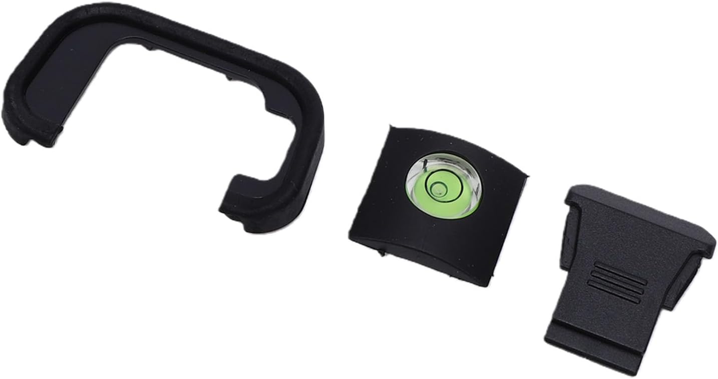 Akozon R8 Viewfinder Eyecup Fit for RP Camera Portable Eyepiece Eye Cup with Hot Shoe Cover Hot Shoe Level