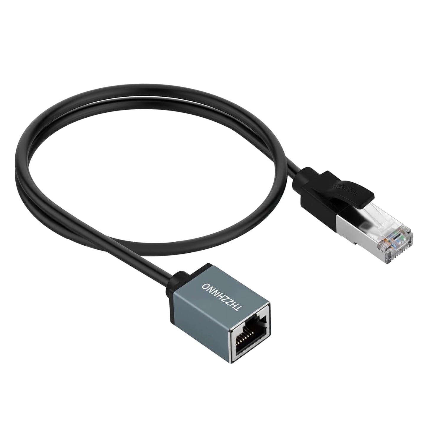 Cat6 15FT 2Pack, 1000Mbps RJ45 Ethernet Extension Cable Male to Female Cable, Gigabit LAN Cord for MC, PC, Routers